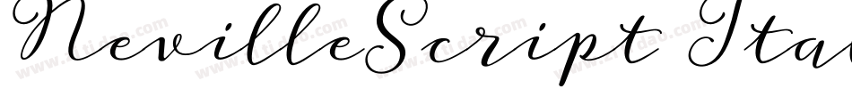 NevilleScript Italic字体转换